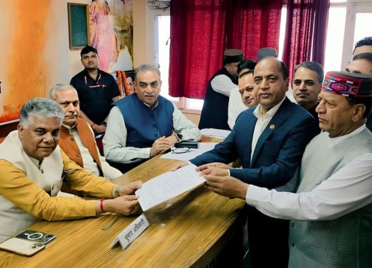 Rajiv Bindal Files Nomination, Re-Elected Unopposed as Himachal BJP President