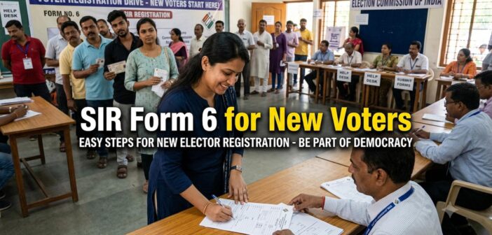 SIR Form 6 for New Voters